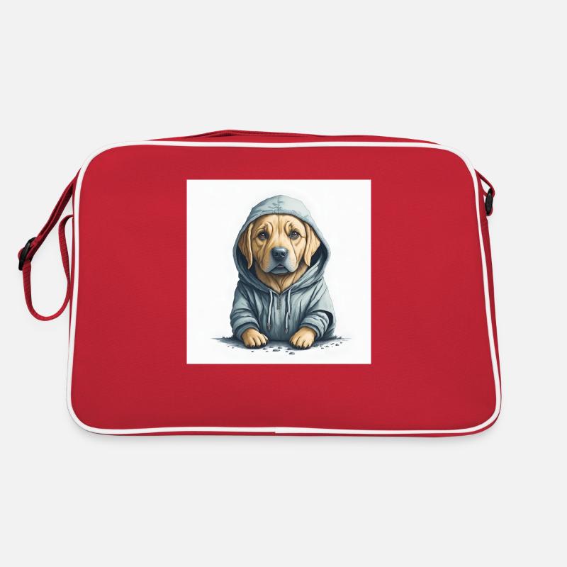 Labrador Retriever Portrait Retro Tasche