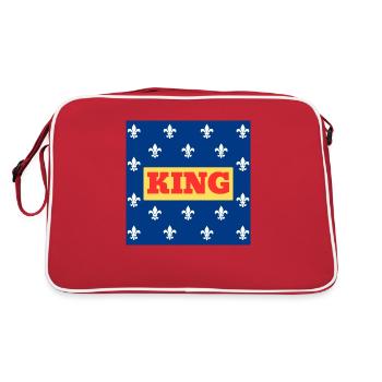 ROYAL KING ROI FRANCE FLEUR DE LYS - Sac Retro - rouge/blanc - Dos
