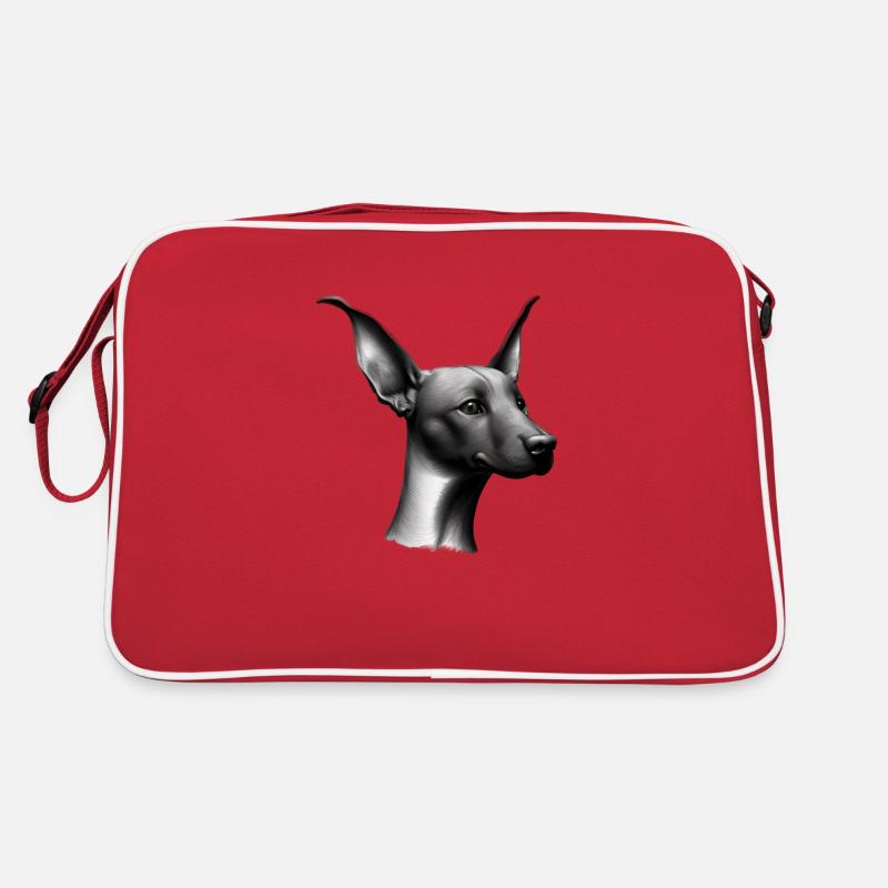 Dobermanntrainer Hund Dobermannwelpe Dobermann Retro Tasche