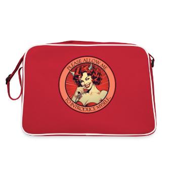 Permettez-moi 4 - Sac Retro - rouge/blanc - Dos