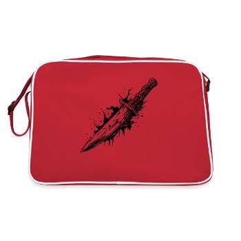 Knife Cutler Knife Lover - Retro Bag - red/white - Back