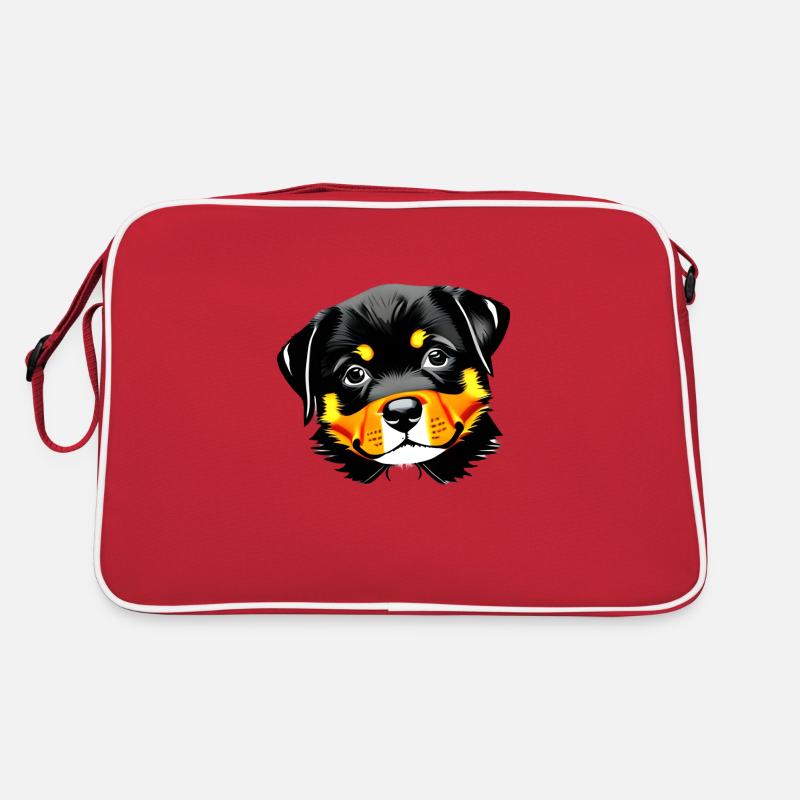 Rottweiler Chien Rottweiler Chiot Chiens Chiot Sac Retro