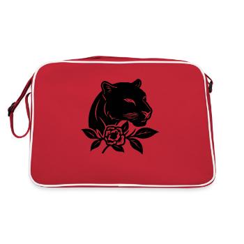 Panther Predator Jungle Wildcat - Retro Bag - red/white - Back
