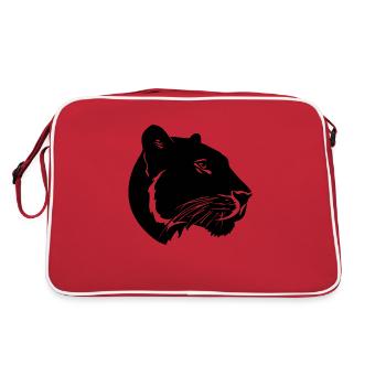 Panther Predator Jungle Wildcat - Retro Bag - red/white - Back