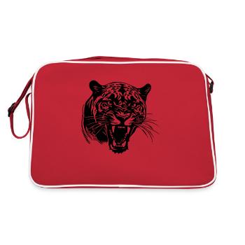 Panther Predator Jungle Wildcat - Retro Bag - red/white - Back