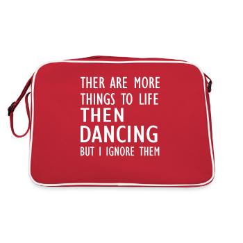 Danse Musique de danse - Sac Retro - rouge/blanc - Dos