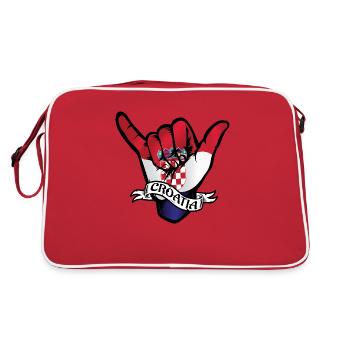 Croatie Shaka - Sac Retro - rouge/blanc - Dos
