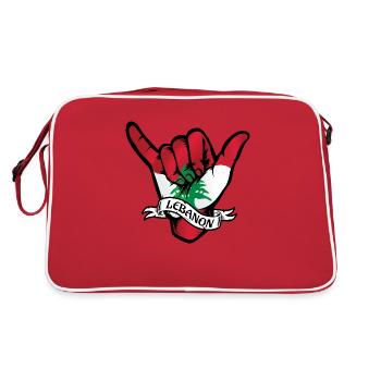 Liban Shaka - Sac Retro - rouge/blanc - Dos