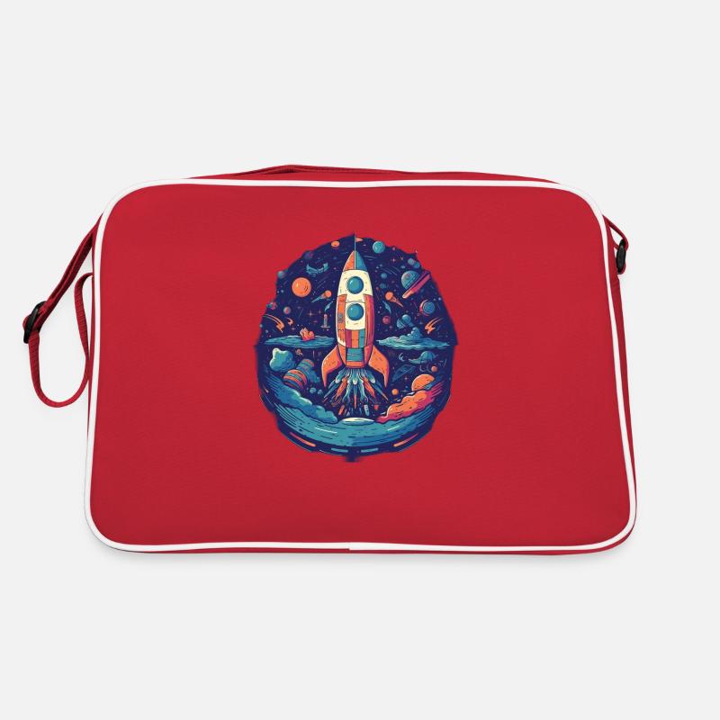Whimsy Rocket: Aventure galactique! Sac Retro