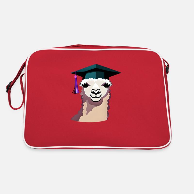 Bachelor Graduate Alpaca Studies School Leaving Certificate Retro Bag