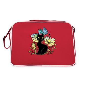 Well - Retro Bag - red/white - Back