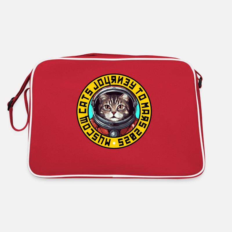 Logo du chat astronaute 3 - soviétique Sac Retro