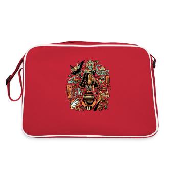 Zol le dieu Egyptien - Sac Retro - rouge/blanc - Dos