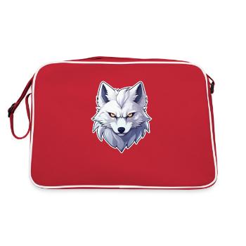 Wolf Anime - Retro Bag - red/white - Back