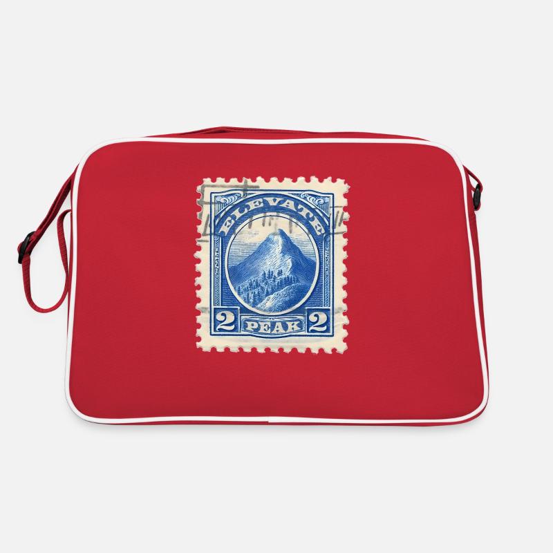 Timbre d'Élévation : Les Sommets en Bleu Sac Retro