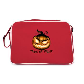 Süßes oder Saures - Retro Tasche - Rot/Weiß - Hinten