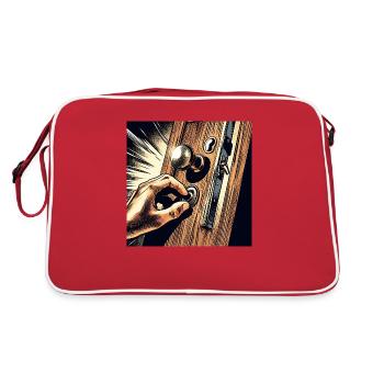 Anybody home? Ring the doorbell - Retro Bag - red/white - Back