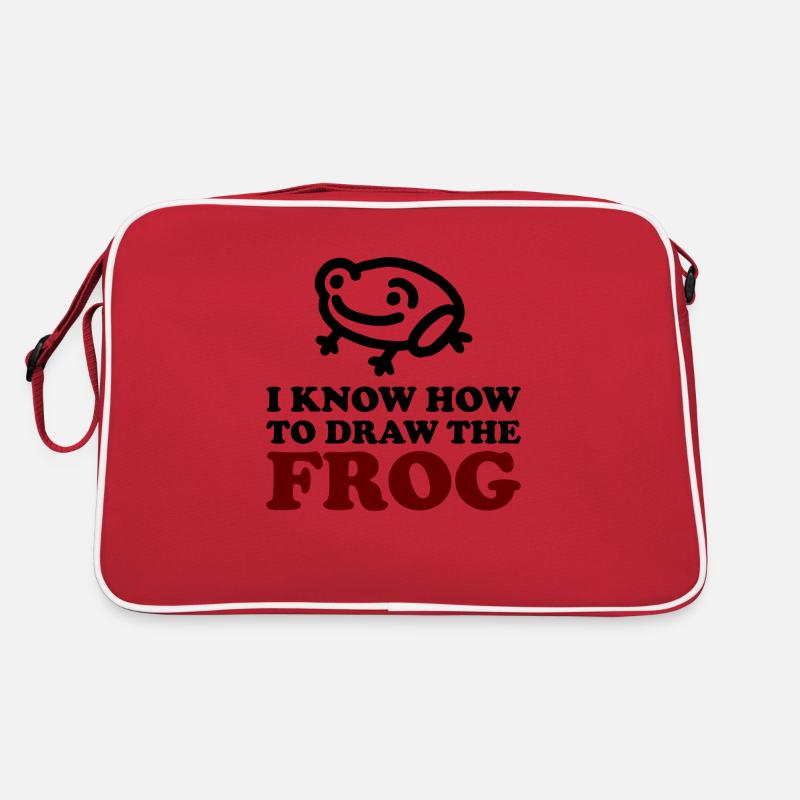 The Frog - Retro Tasche - Rot/Weiß