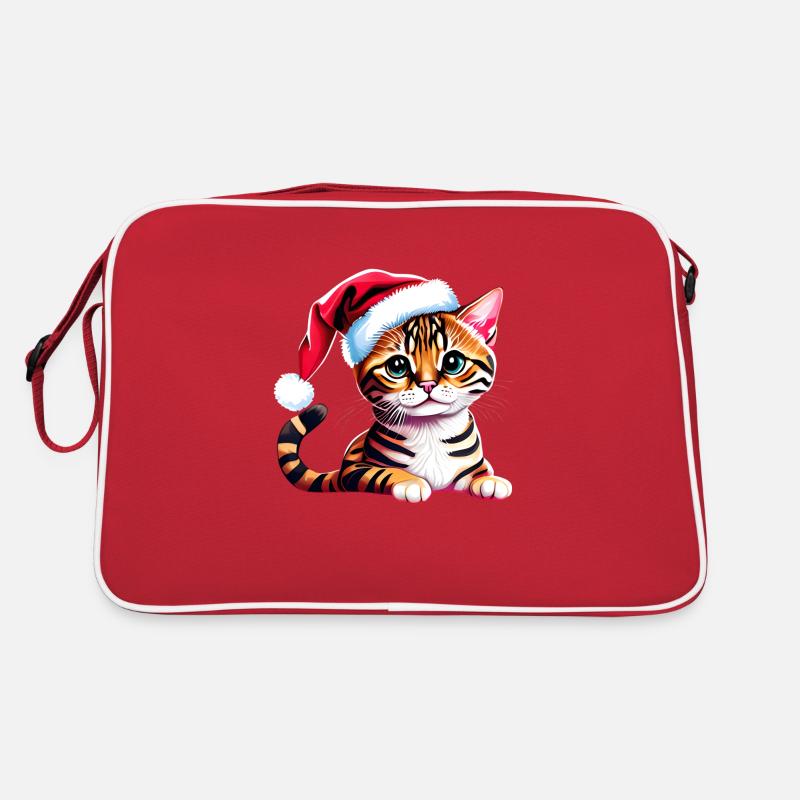 Noël Bengal Cat Kitten Bengal Kitten Sac Retro