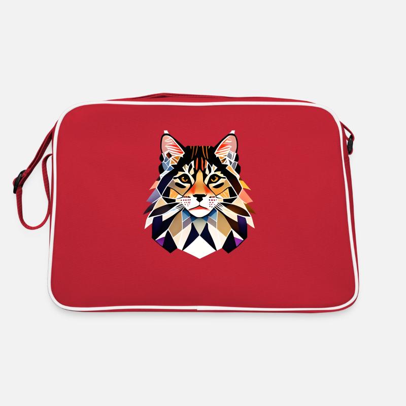 Maine Coon Chaton Chaton Propriétaire Chat Chat Sac Retro