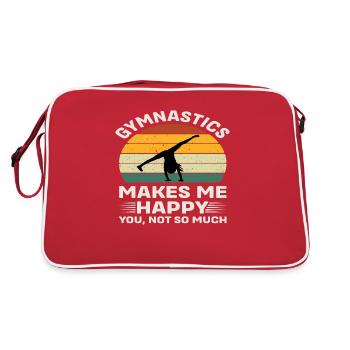 La gymnastique me rend heureuse - Sac Retro - rouge/blanc - Dos