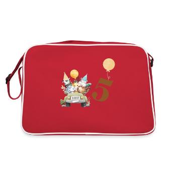 5th Anniversary Safari - Retro Bag - red/white - Back