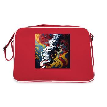 Rising Smoke (Collection d’œuvres d’art) - Sac Retro - rouge/blanc - Dos
