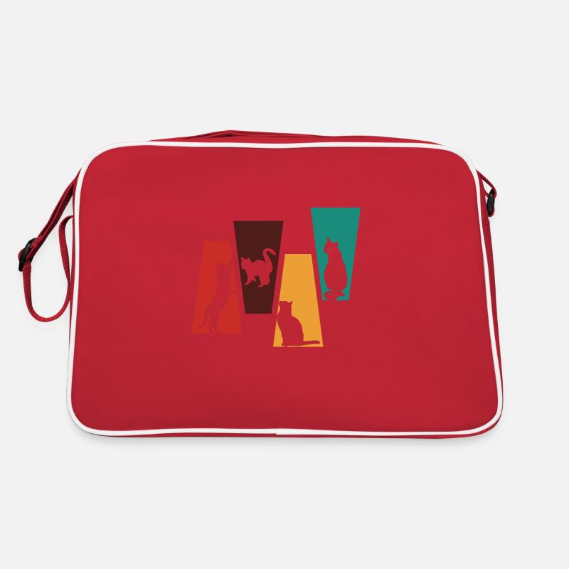 Chat rétro vintage-idée cadeau chat Sac Retro