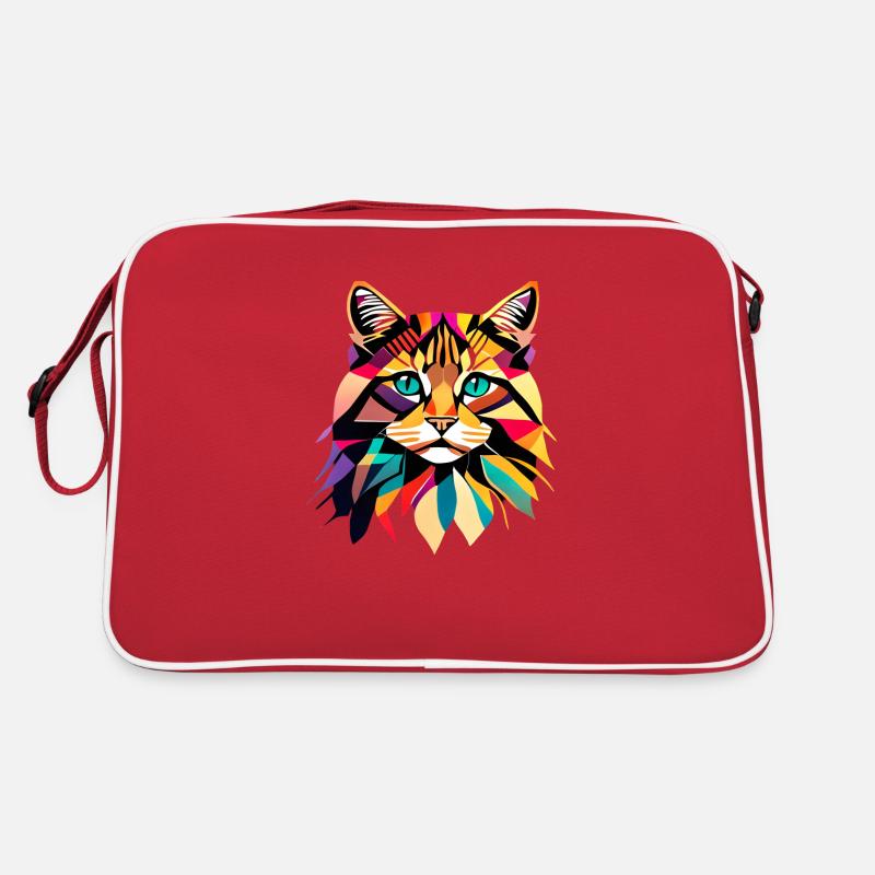 Maine Coon Chaton Chaton Propriétaire Chat Chat Sac Retro