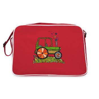 Tracteur - Sac Retro - rouge/blanc - Dos