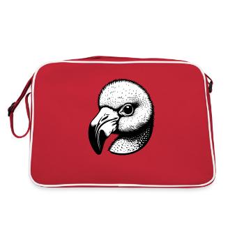 Weird Bird - Retro Bag - red/white - Back