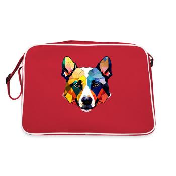 Berger Allemand Chien Propriétaire De Chien Propriétaire De Chien Propriétaire De Chien - Sac Retro - rouge/blanc - Dos