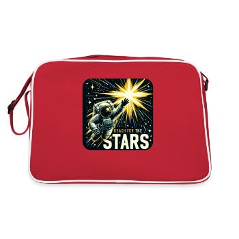 Le rêve de l’astronaute : Visez les étoiles ! - Sac Retro - rouge/blanc - Dos