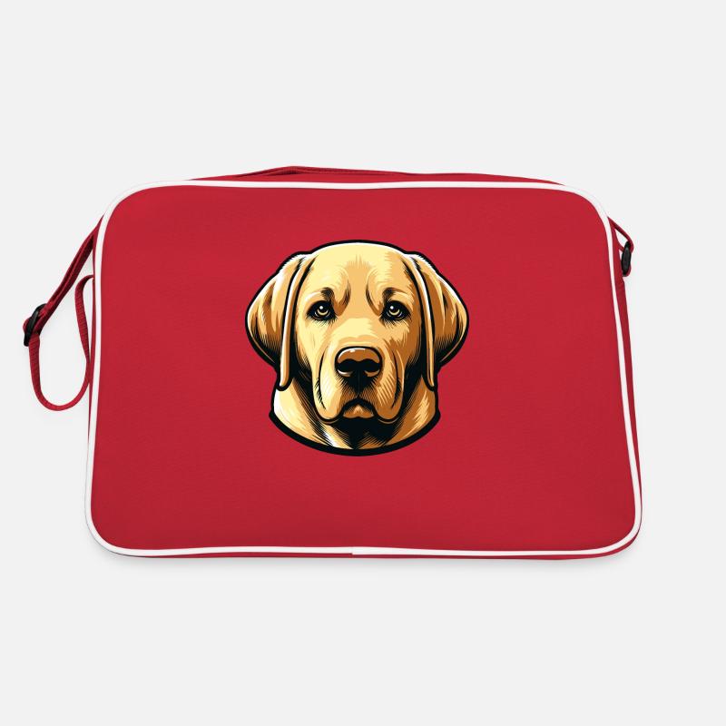 Labrador-Kopf Retro Tasche