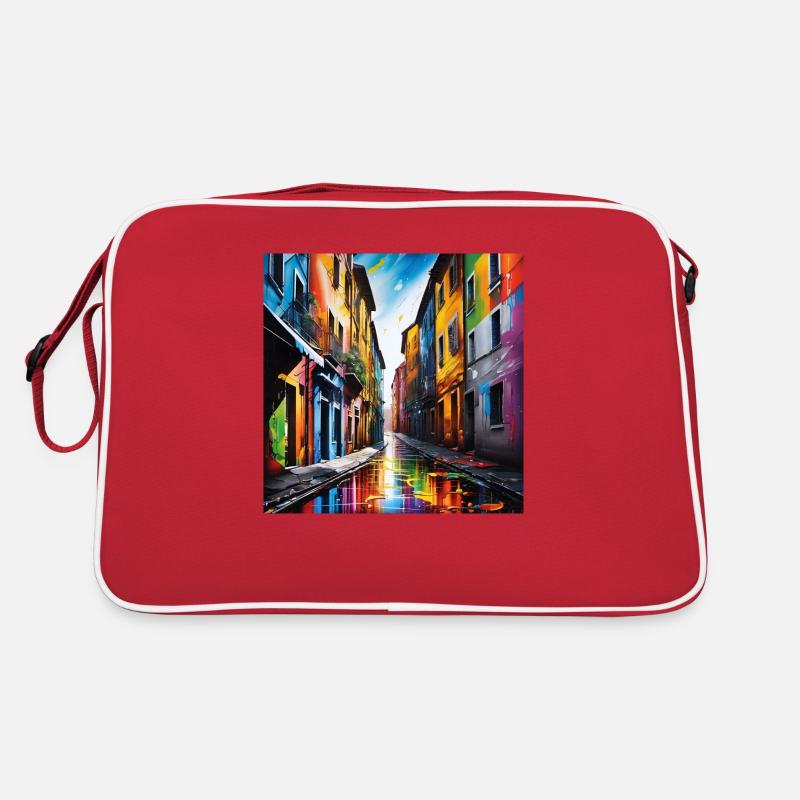 Fantastische Straßen Retro Tasche