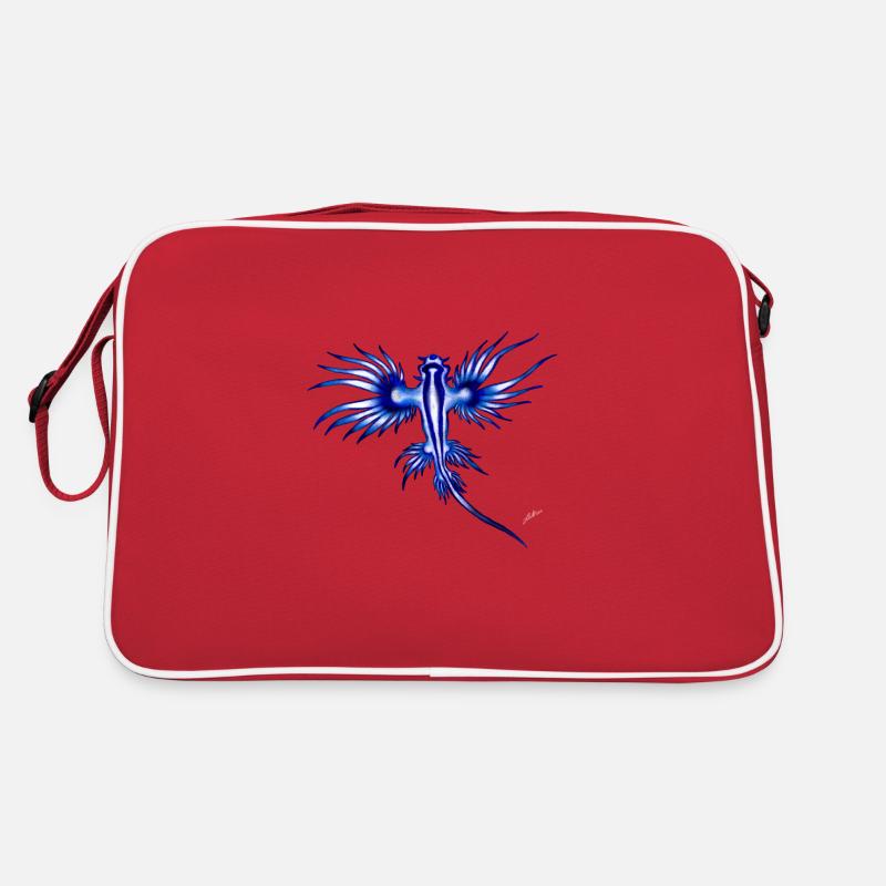 DRAGON BLEU Sac Retro