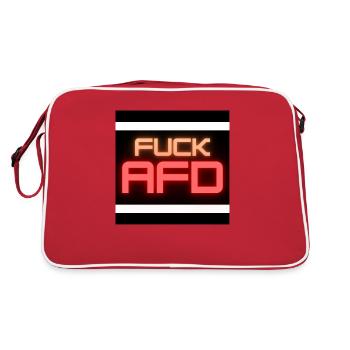 FUCK against the right - Retro Bag - red/white - Back