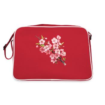 Cherry Blossom - Retro Bag - red/white - Back