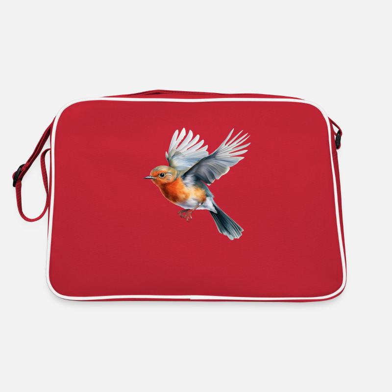 Robin Flight - Retro Bag - red/white