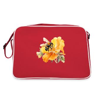 Bee Blossom - Retro Bag - red/white - Back