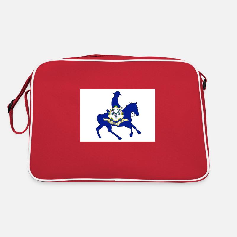 Connecticut State Flag Cowboy Retro Bag