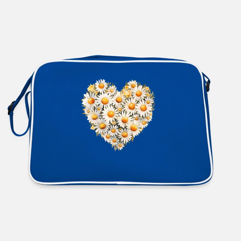 Gänseblümchen-Blumenstrauß Retro Tasche