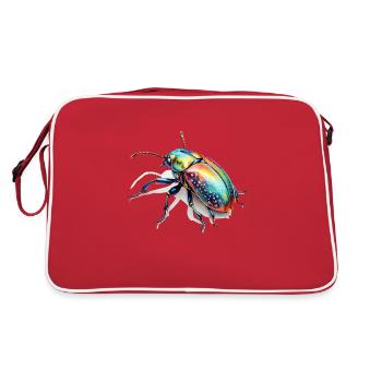 Rainbow Bug - Retro Bag - red/white - Back