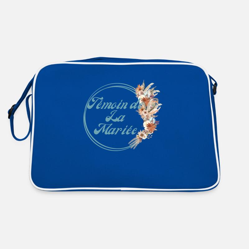 Rustic flowers bride's best man- matching tshirt Retro Bag