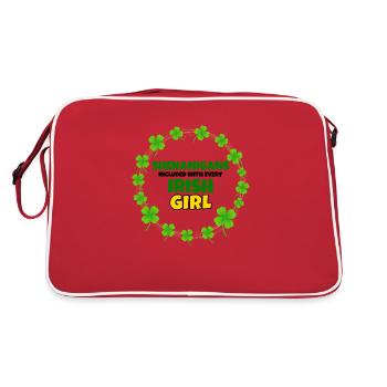 Manigances incluses : Fille irlandaise de la Saint-Patrick - Sac Retro - rouge/blanc - Dos