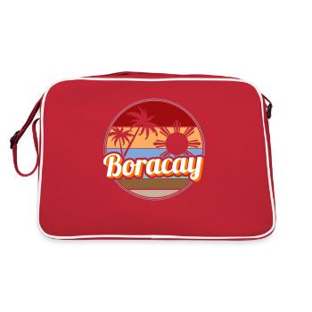 Philippines drapeau philippin fierté je cadeau - Sac Retro - rouge/blanc - Dos
