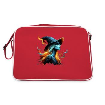 La sorcière | Archétype féminin - Sac Retro - rouge/blanc - Dos