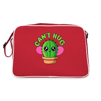 CACTUS. CAN'T HUG - Retro Bag - red/white - Back