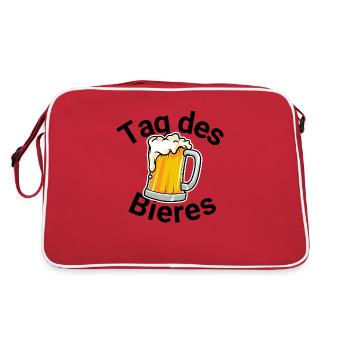 Journée de la bière - Sac Retro - rouge/blanc - Dos