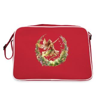 Fantaisie Fée Magie Conte de Fées Fille Nature Été - Sac Retro - rouge/blanc - Dos